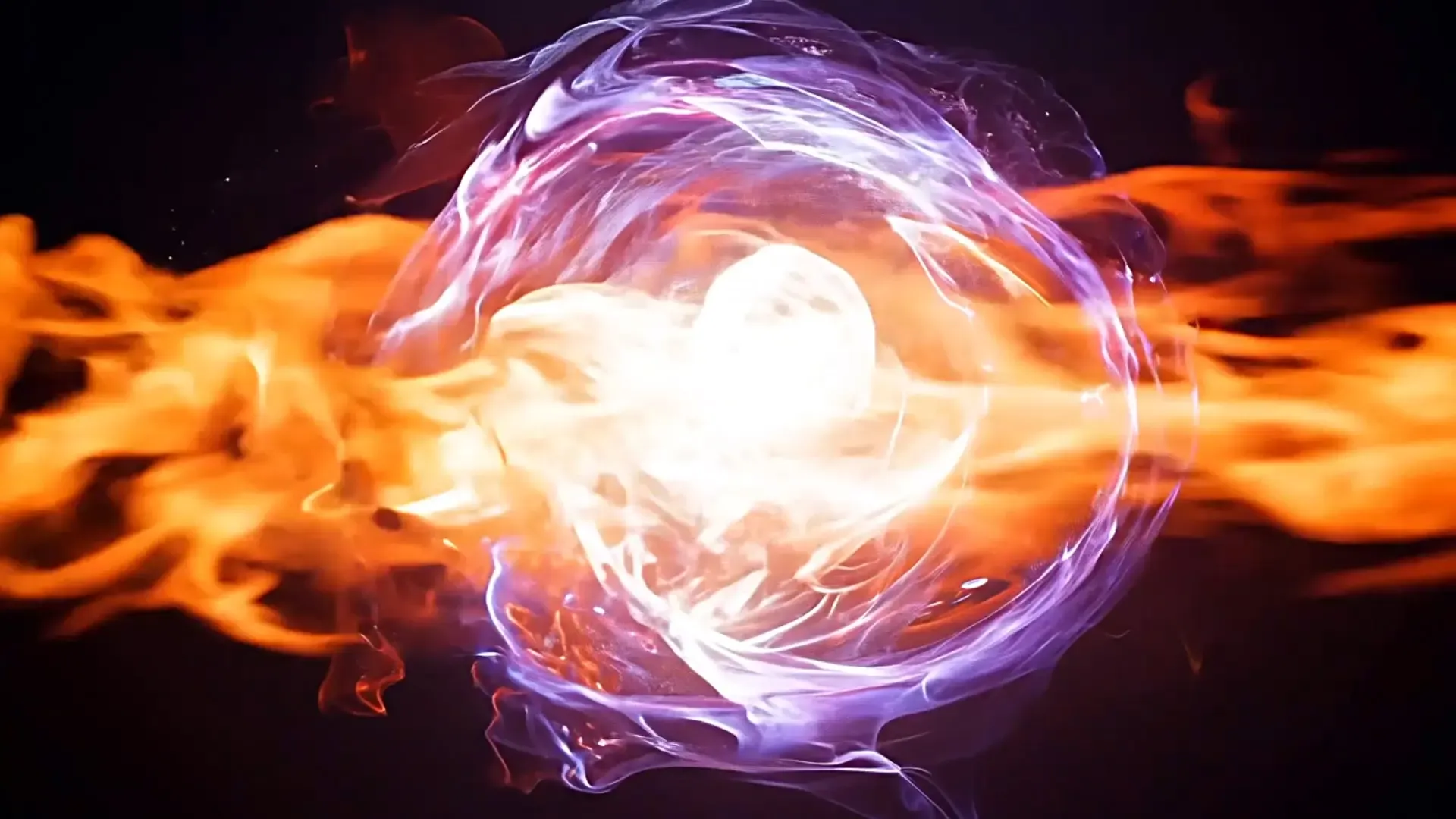 Fiery Energy Vortex Overlay for Powerful Logo Animation